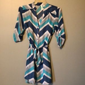 Like New Chevron dress size medium
